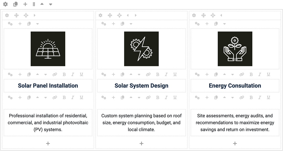 Page builder